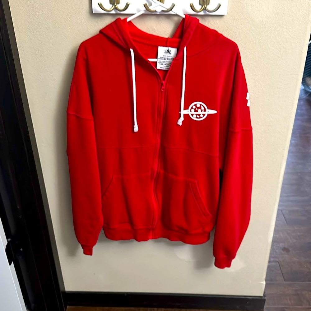 DISNEYLAND brand pizza plant zip up hoodie